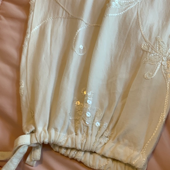 INC International Concepts Cream Sequin Embellished Pants - Picture 8 of 10